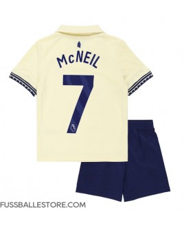 Günstige Everton Dwight McNeil #7 Auswärts Trikotsatzt Kinder 2025-26 Kurzarm (+ Kurze Hosen)